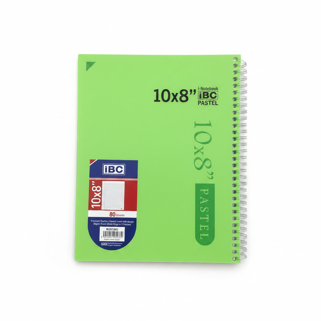 IBC i-Notebook 10x8" Pastel / دفتر IBC i-Notebook بحجم 10×8 بوصة بألوان الباستيل