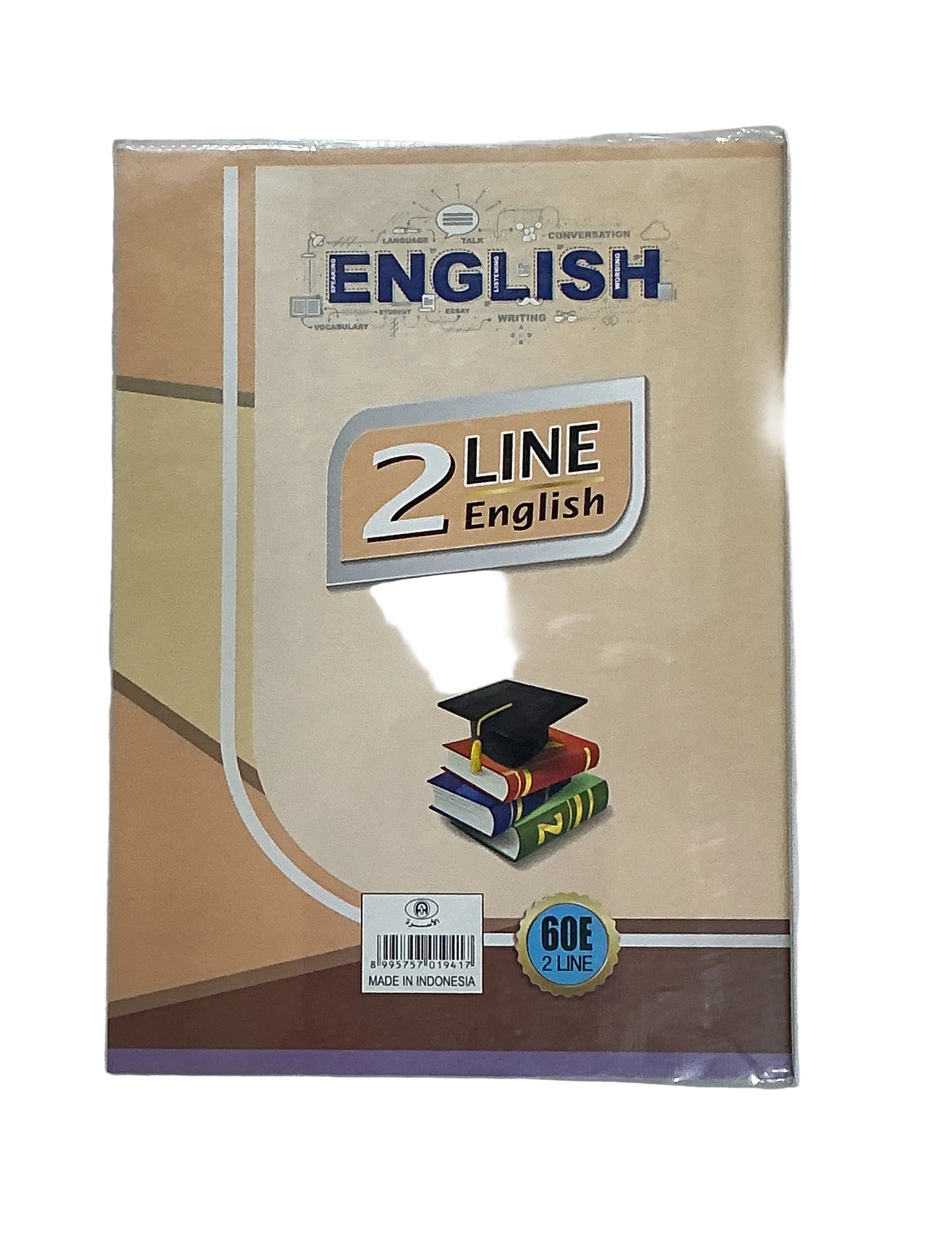 2 Line English NoteBook 60 sheets / دفتر إنجليزي سطرين – ٦٠ ورقة