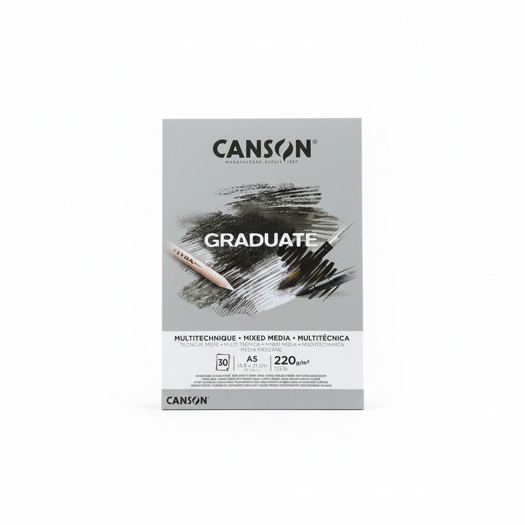 Canson GRADUATE MULTITECHNIQUE 220 gm² / كانسون غرادويت متعدّد التقنيات 220 جم/م²