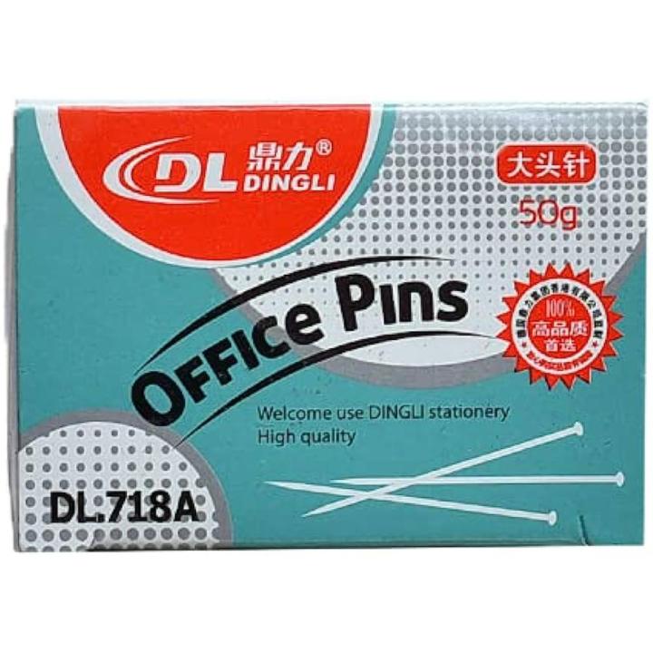 DING LI Office Pins 50g / دبابيس مكتبية دينغ لي 50 جرام