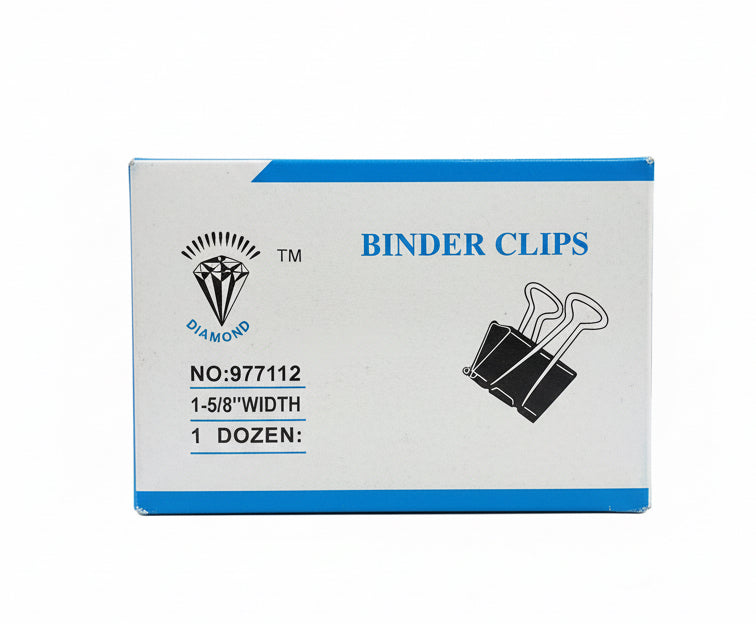 Diamond Binder Clips 41mm / مشابك ورق دايموند