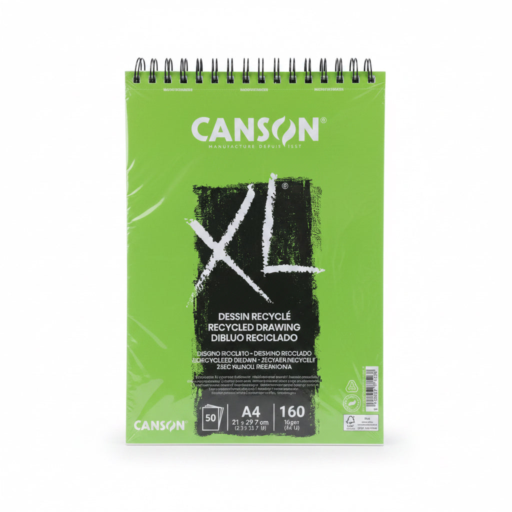 Canson XL RECYCLED DRAWING 160 gm² – A4 50 Sheets / كانسون XL رسم معاد التدوير 160 جم/م² – A4 50 ورقة