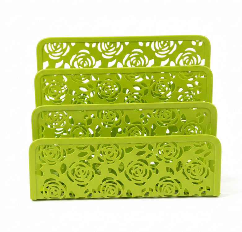 Light Green Metal desk Organizer / منظم مكتب معدني أخضر فاتح