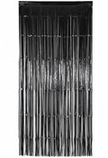 Foil Fringe Curtain Black / ستارة فويل بشرائط – لون أسود