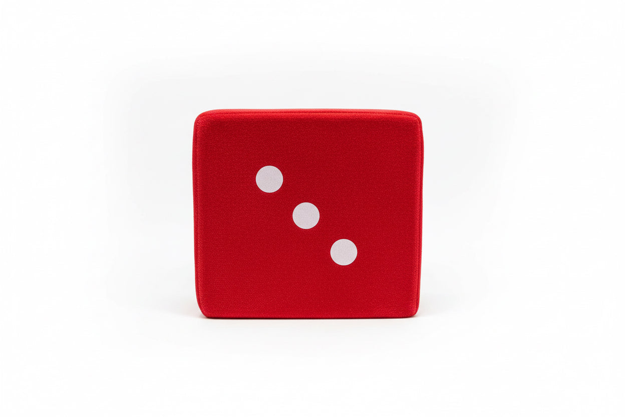 Glass hanging Dice / نرد زجاجي معلّق