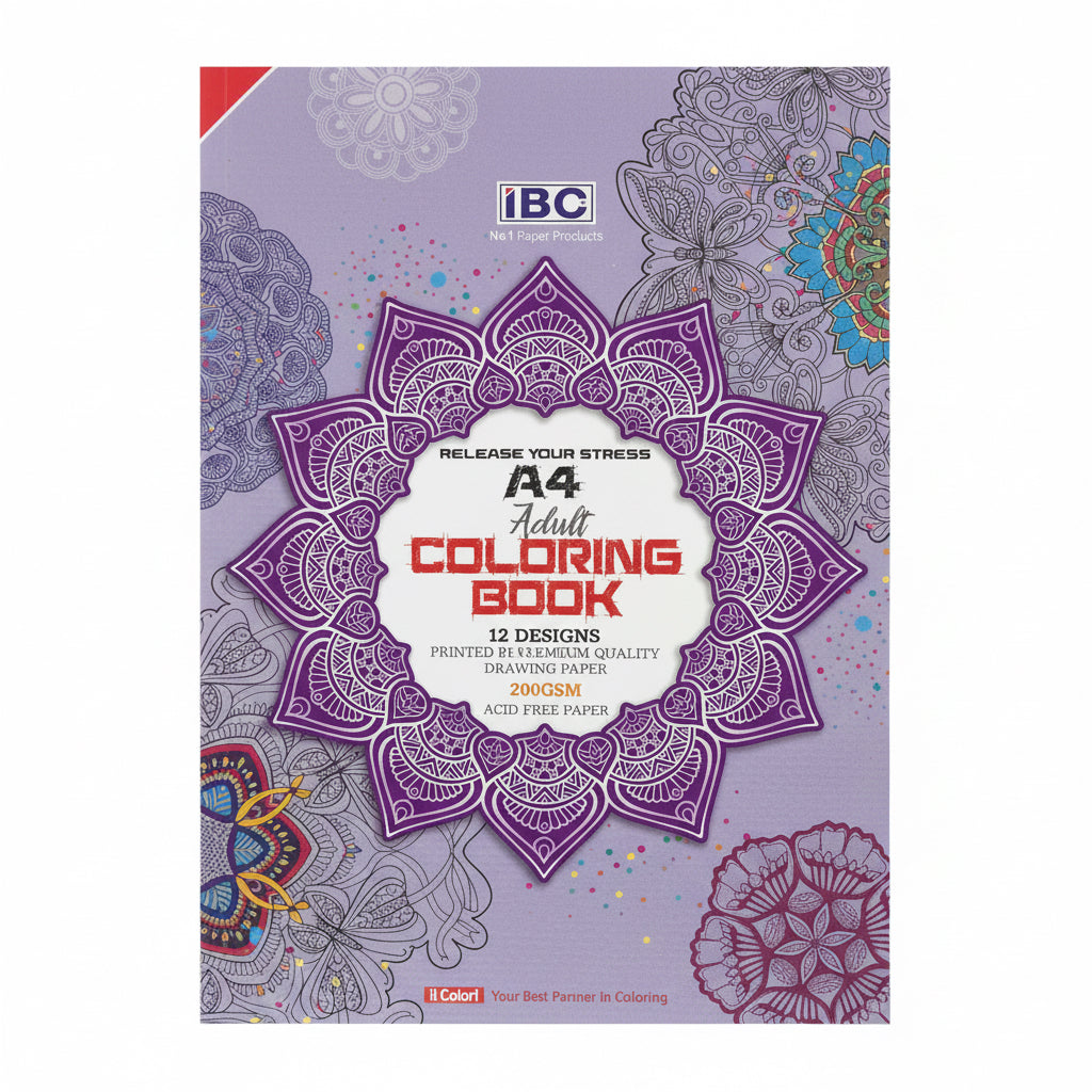 A4 Advanced Colouring Book / كتاب تلوين متقدم بحجم A4