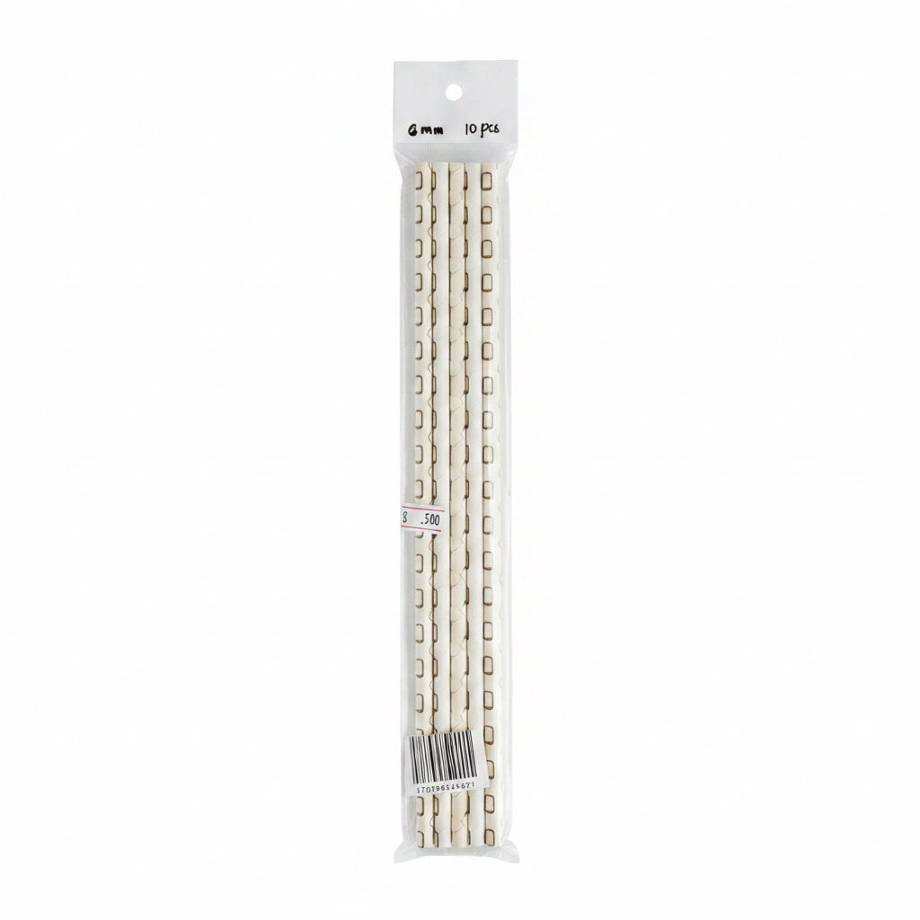Binder Comb 6mm 10 pcs - White