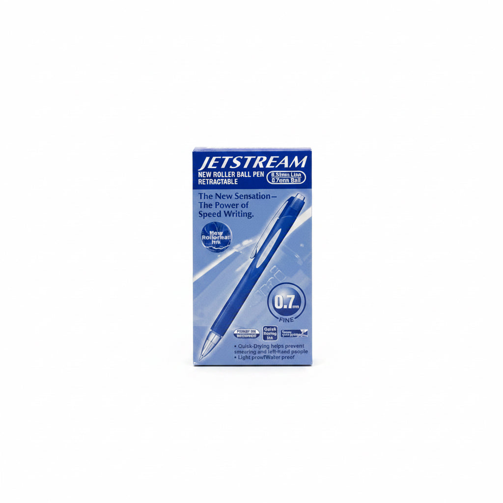 JETSTREAM NEW ROLLER BALL PEN 0.7mm FINE Blue / جيت ستريم جديد قلم كرة 0.7 مم دقيق أزرق
