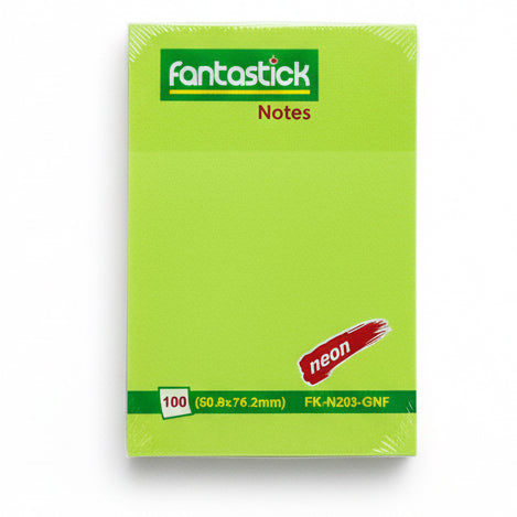fantastick 100 notes Neon Green / فانتاستِك 100 ورقة ملاحظات نيون