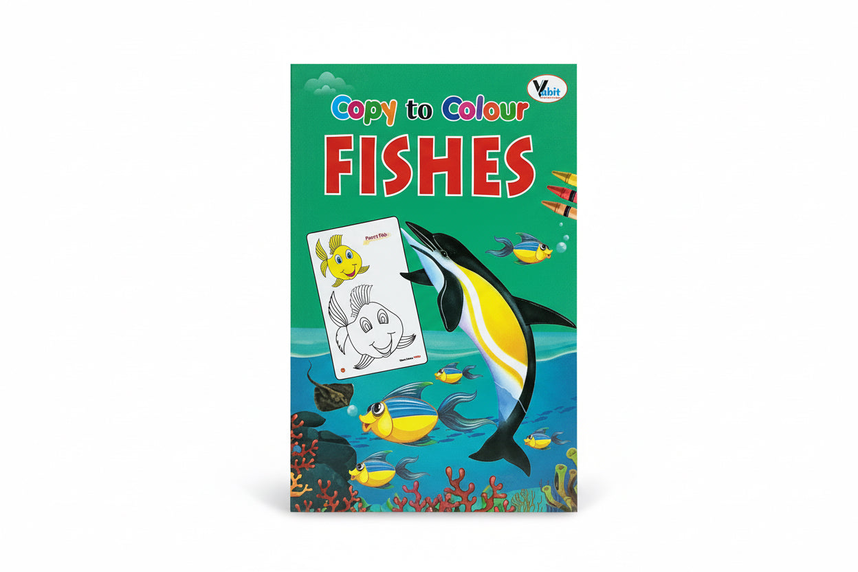 Copy to Colour Fishes / نسخ للتلوين - أسماك