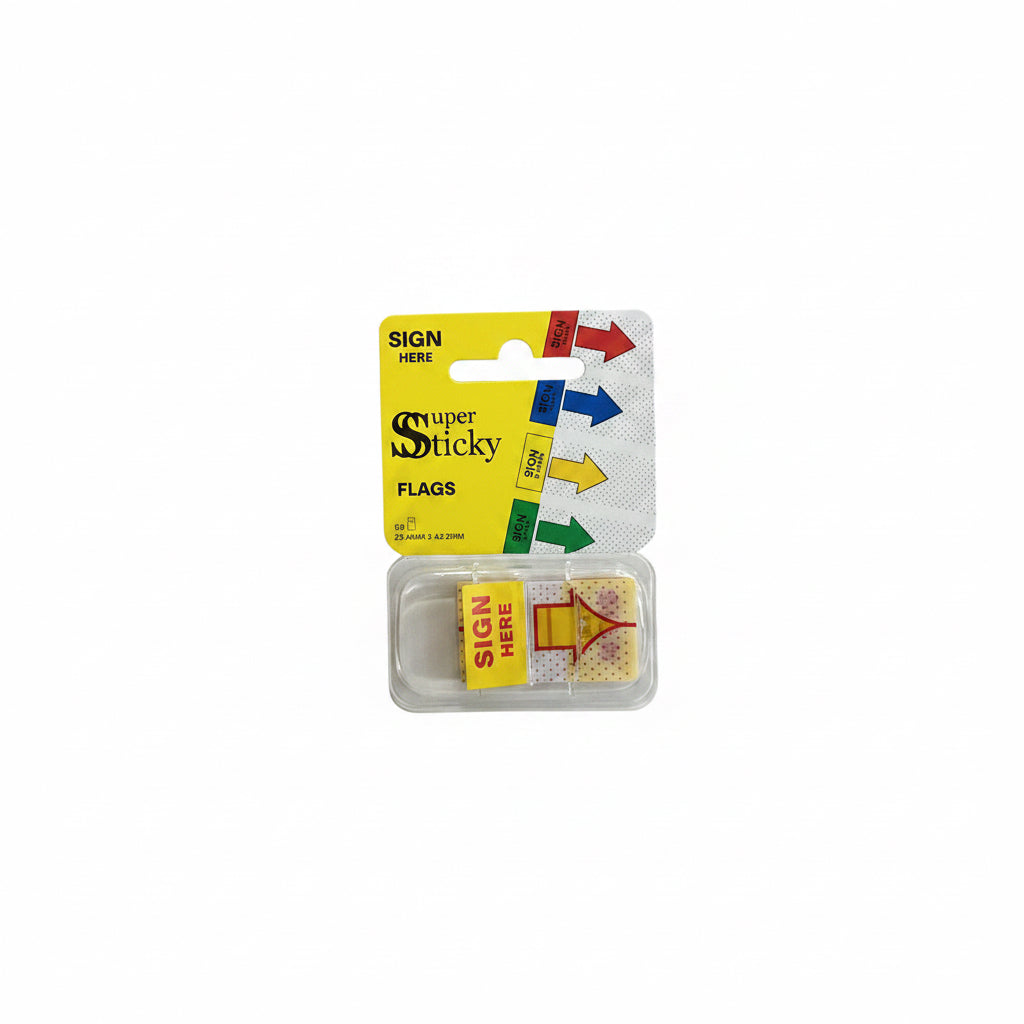 Super Sticky Flags x50 / أعلام لاصقة فائقة الالتصاق × 50