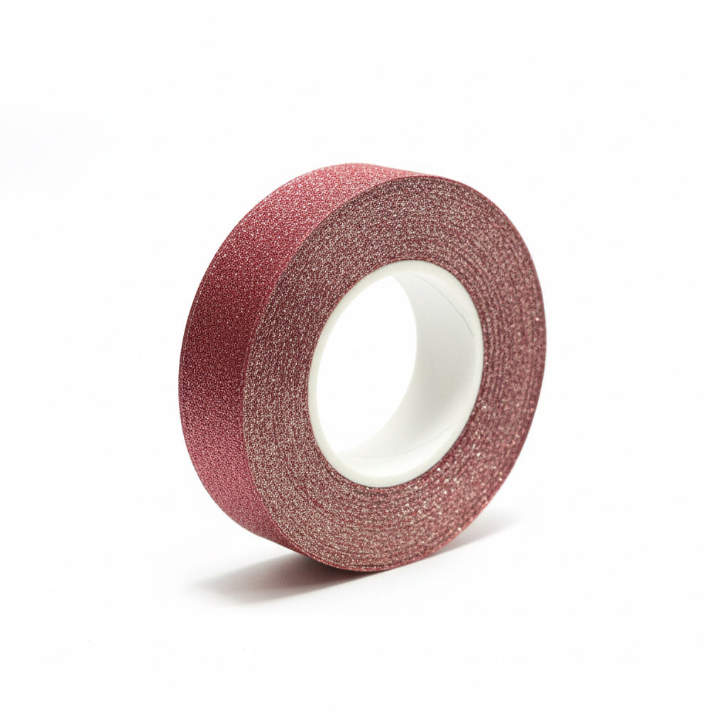 Ribbon 2.5cm Red Glitter / شريط
