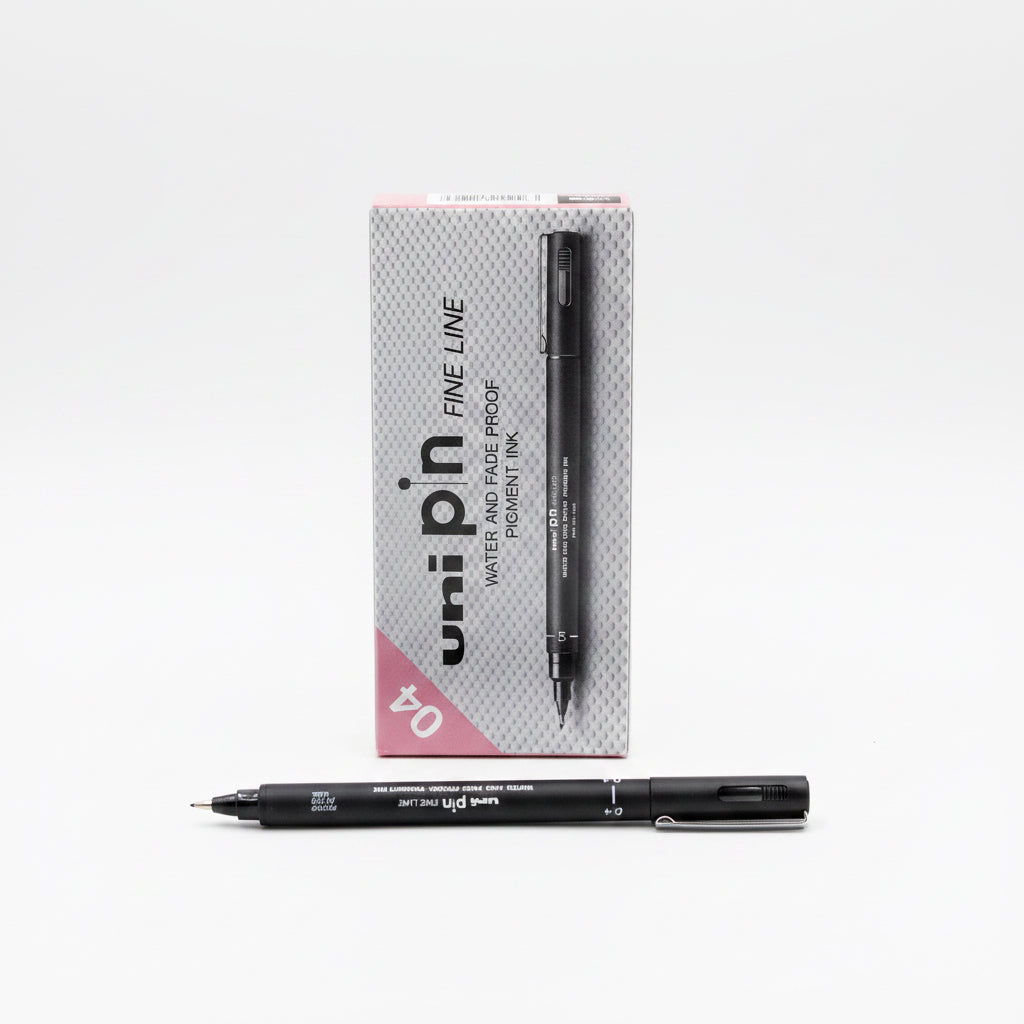 uni pin FINE LINE Pens 0.4 Black x10 / يوني بين خط دقيق 0.4 ×10 أسود