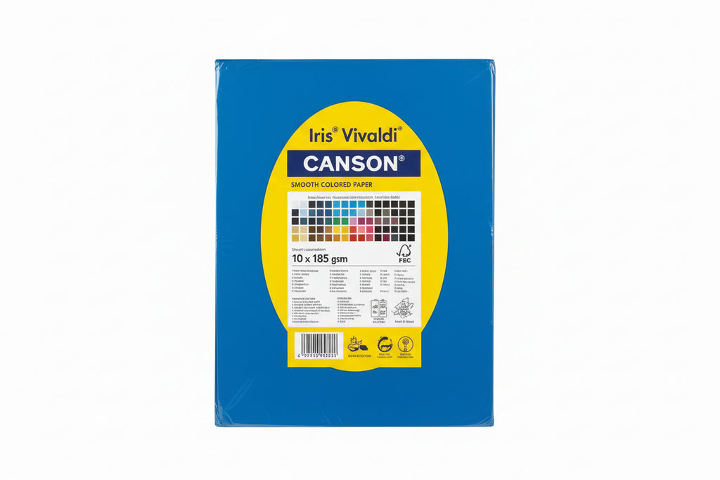 Iris Vivaldi Canson paper A4 185 gsm x10 / ورق كانسون Iris Vivaldi ‏185 A4 جم/م² ×10