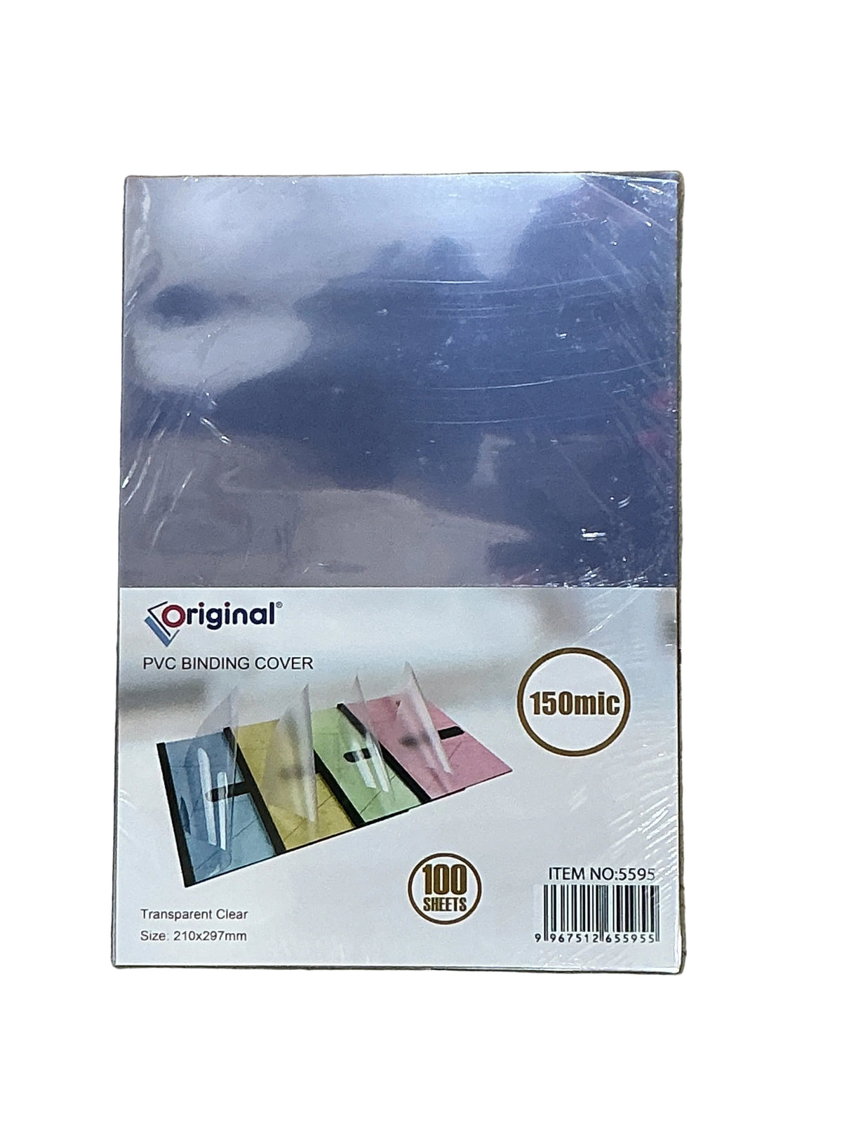 original PVC BINDING COVER 150 micron/ غلاف تجليد PVC أصلي