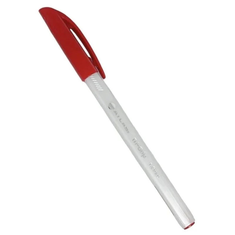 Atlas Ballpoint Pen 1.0mm Red / قلم أطلس حبر جاف 1.0 مم أحمر