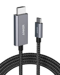 ANKER 311 USB-C to HDMI Cable 1.8m Braided / كابل ANKER 311 ‏USB-C إلى HDMI بطول 1.8 م مضفّر