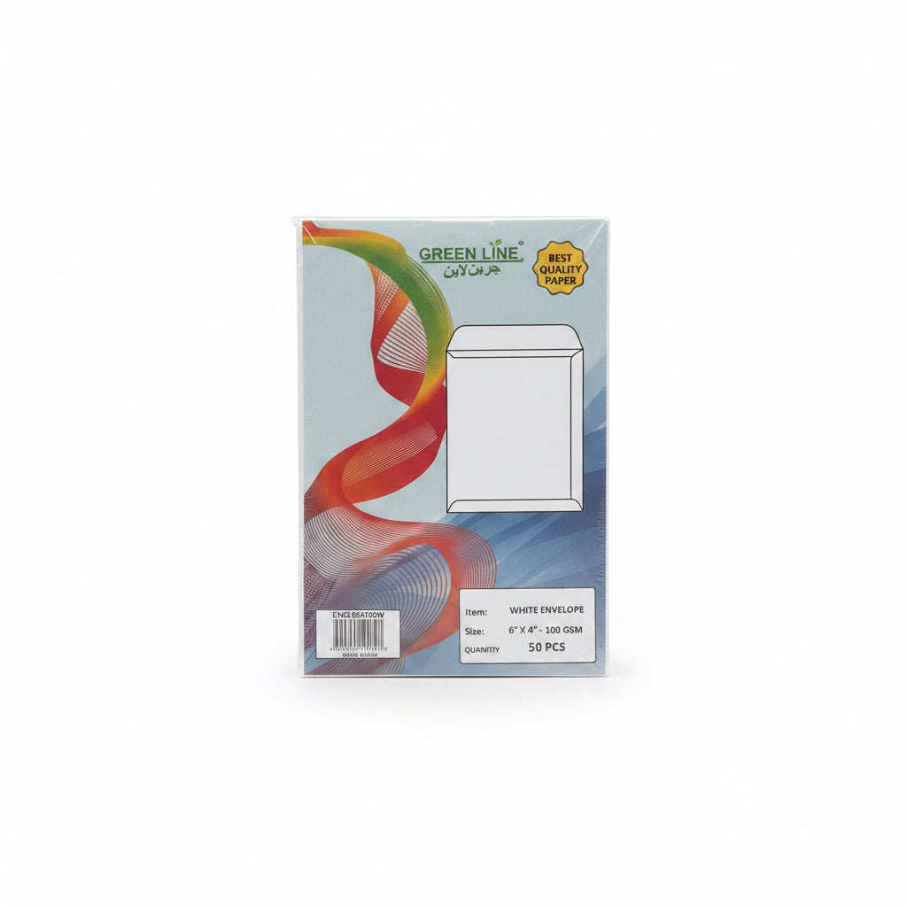 Green LINE Manila Envelope 50 Pcs / مظاريف مانيلا Green LINE عدد 50