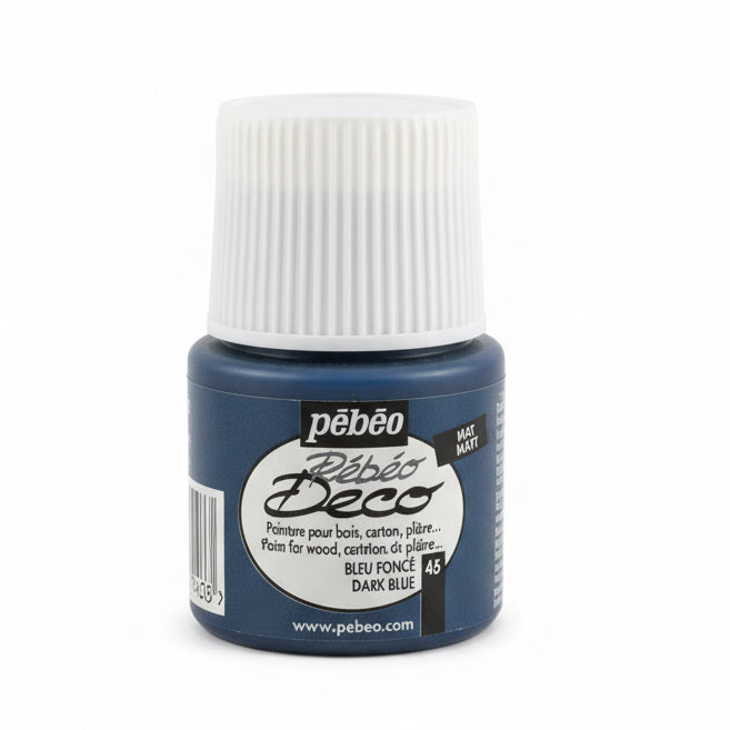 pebeo deco peinture 46 dark Blue / بيبو ديكو طلاء أزرق داكن 46