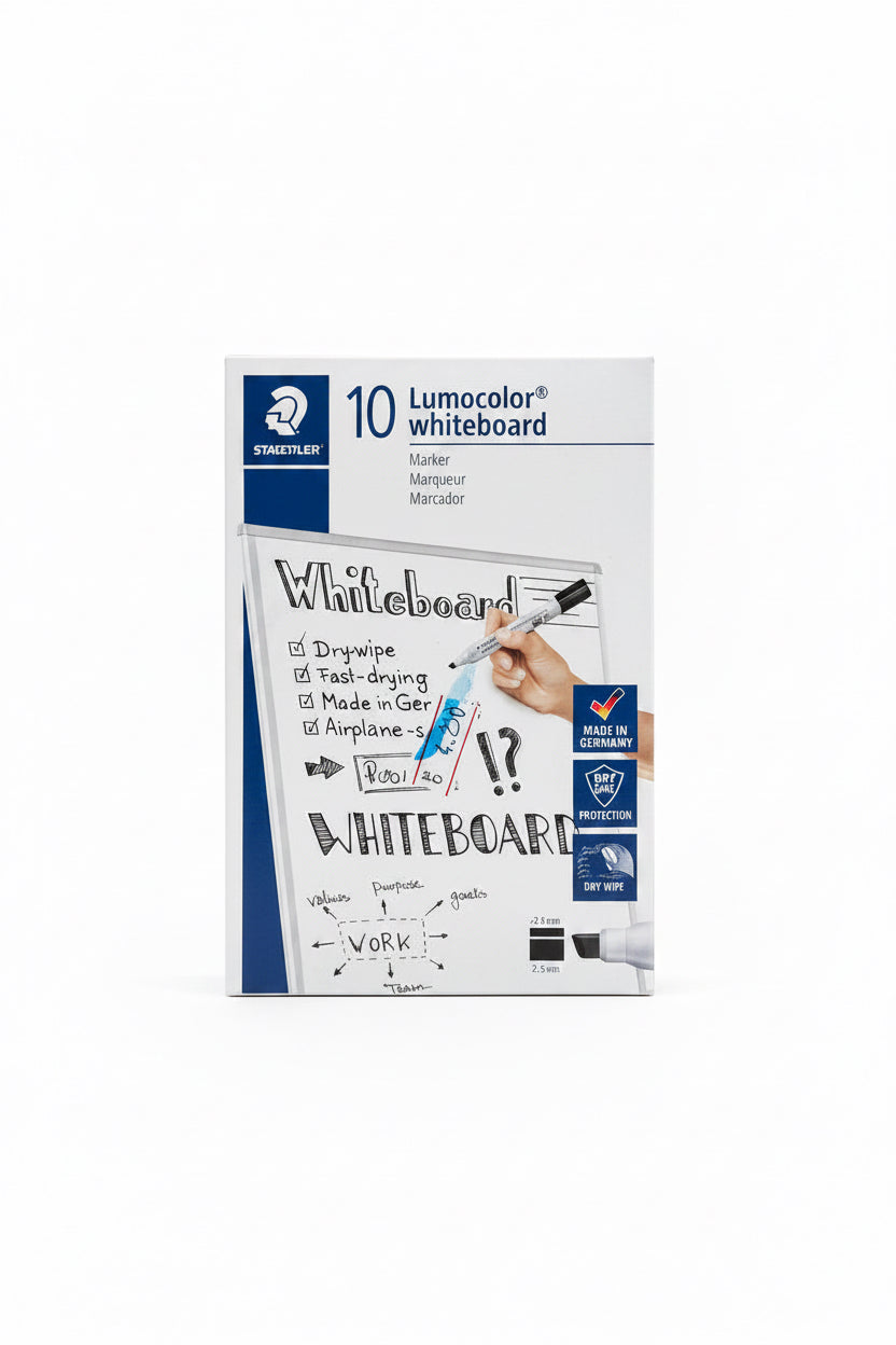 Staedtler WHITEBOARD MARKER MW100 Red 12 Pcs / اقلام سبورة ستدلر احمر