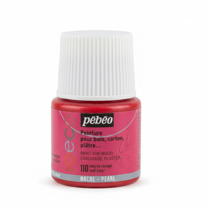 pebeo deco peinture 110 Red pearl / بيبو ديكو طلاء لؤلؤي أحمر 110