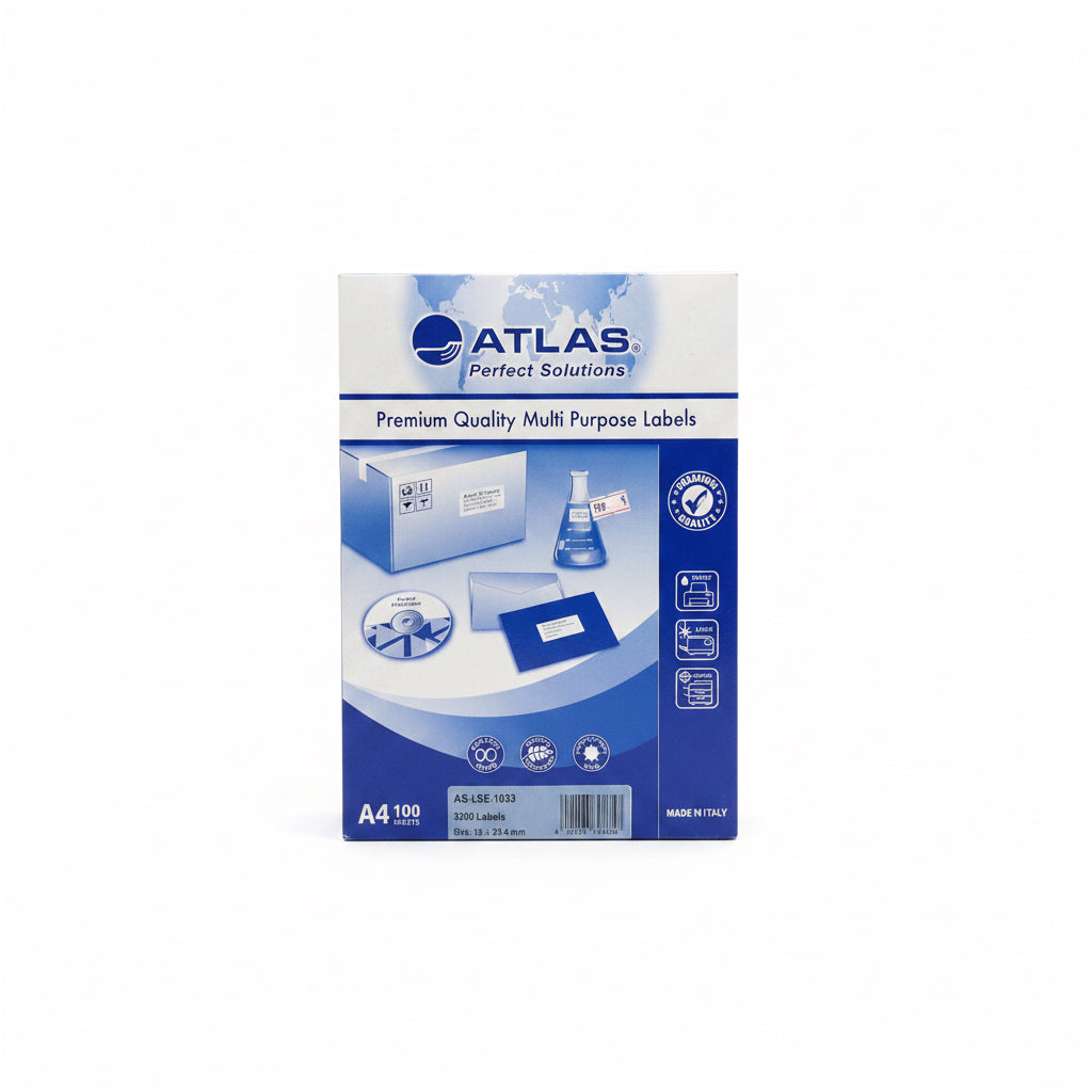 Atlas Premium quality multi purpose labels AS-LSE-1033 / ملصقات متعددة الأغراض عالية الجودة من أطلس AS-LSE-1033