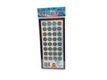 Oxford 10 sticker Round labels silver / ملصقات دائرية أكسفورد 10 فضية