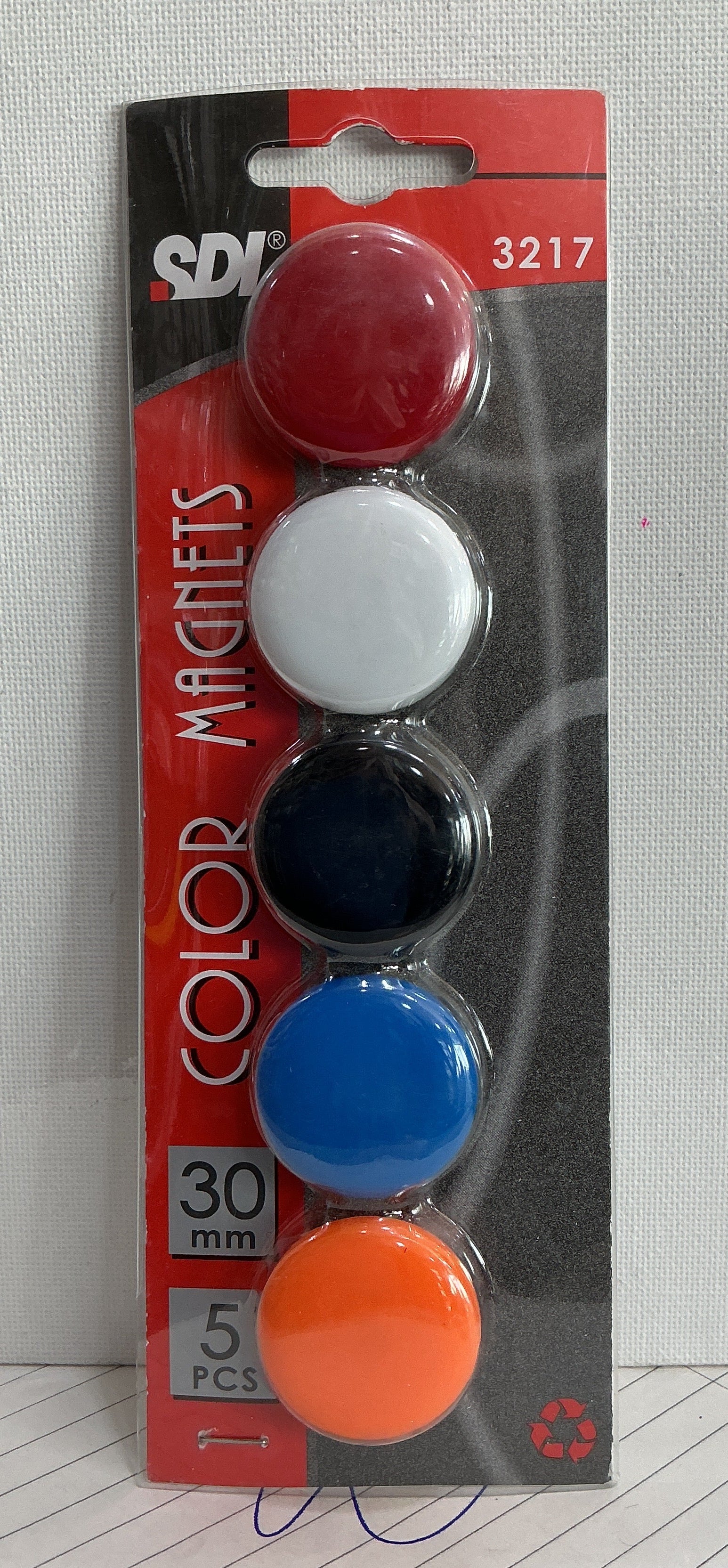SDI 3217 Colour Magnets 30mm 5 Pcs / مغناطيسات SDI ملوّنة 30 مم 5 قطع