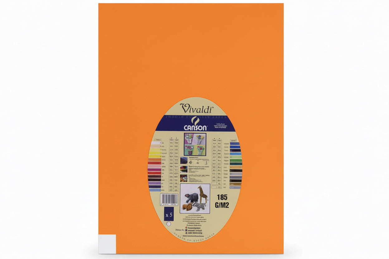 Vivaldi Canson paper 185 gsm 5x / ورق كانسون فيفالدي 185 جم/م² ×5