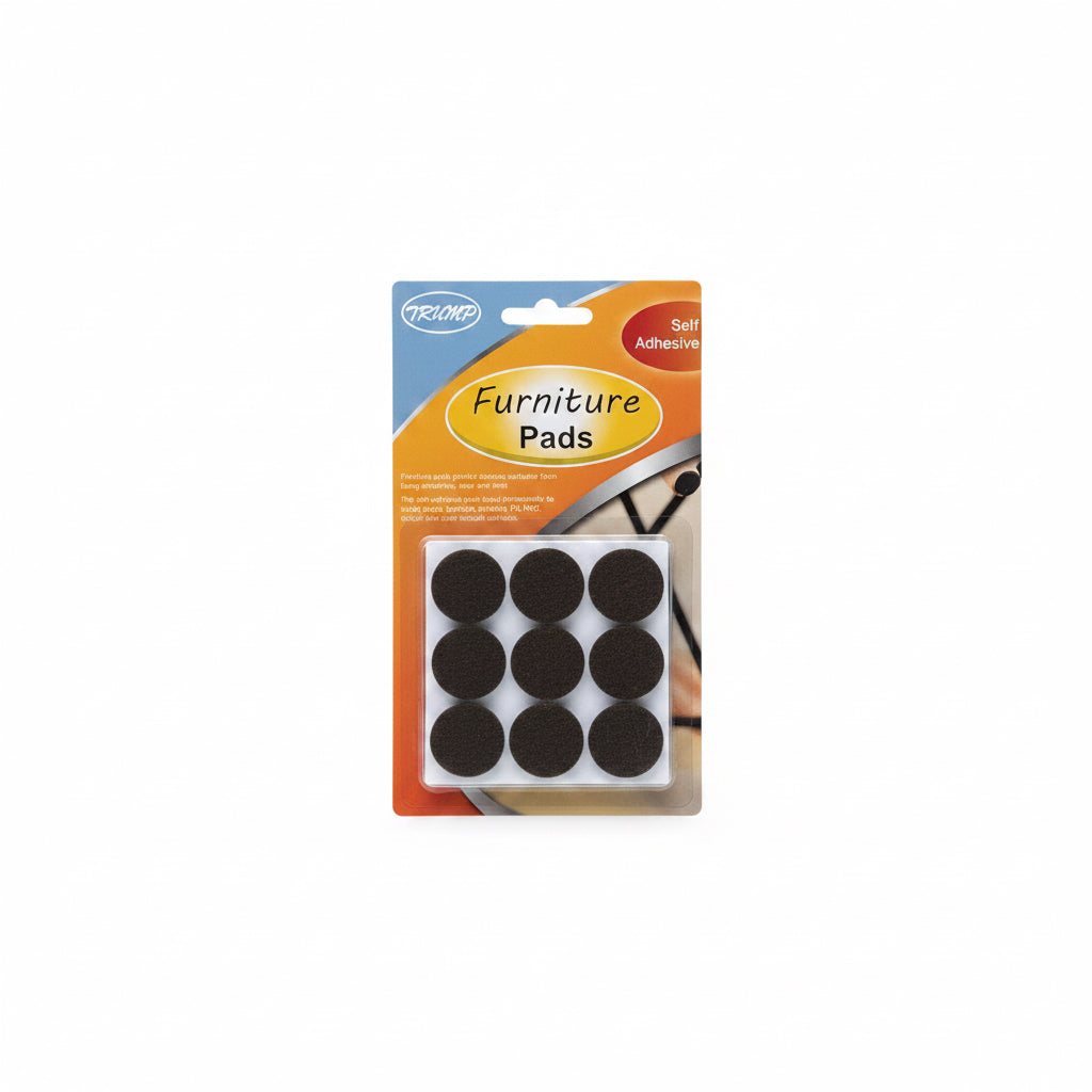 Furniture Pads Small – Brown Round 9 Pcs / وسادات أثاث صغيرة – دائرية بنية 9 قطع