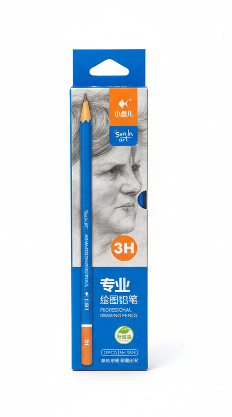 Little Fish PROFESSIONAL DRAWING PENCILS 3H / ليتل فيش أقلام رسم احترافية 3H