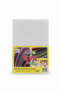 Glitter Foam Sheet A4 White / ورقة فوم جليتر