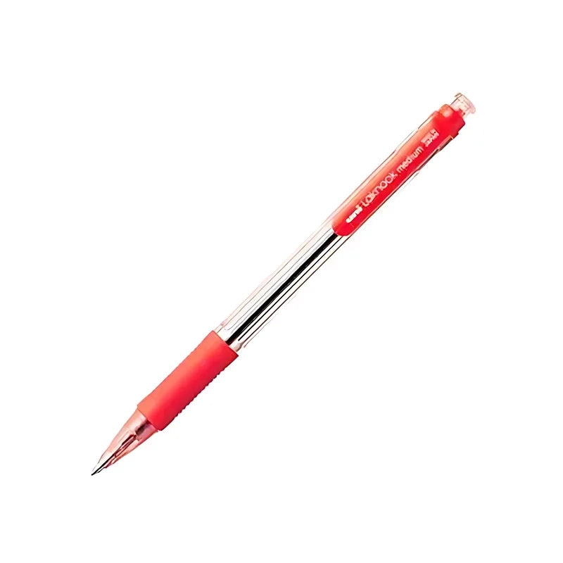 Uni Laknock Medium Red Pen / قلم لاكنوك أحمر متوسط من يوني