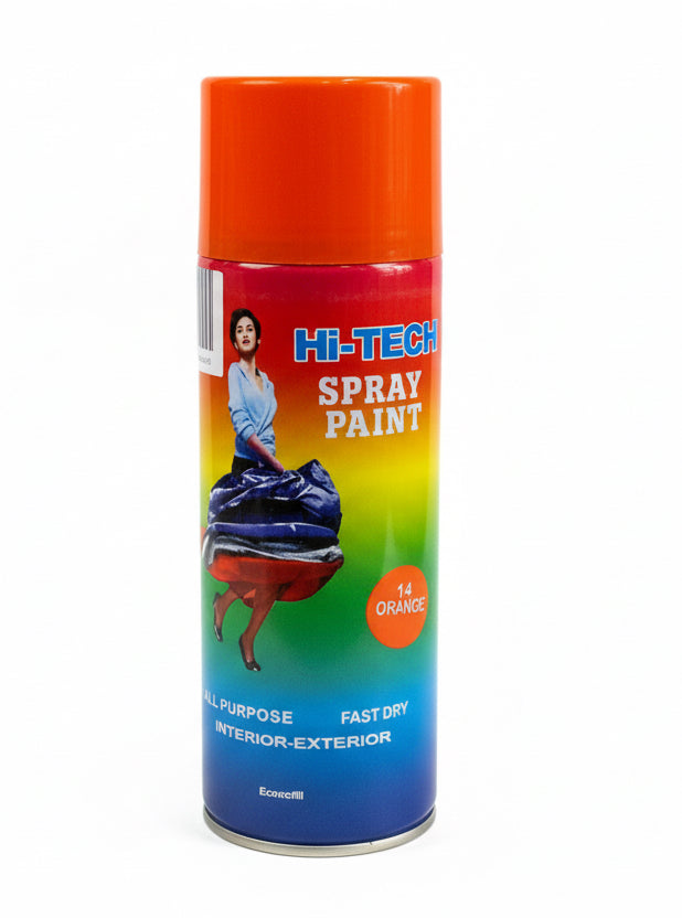 Hi-Tech Spray Paint Orange / بخاخ Hi-Tech برتقالي