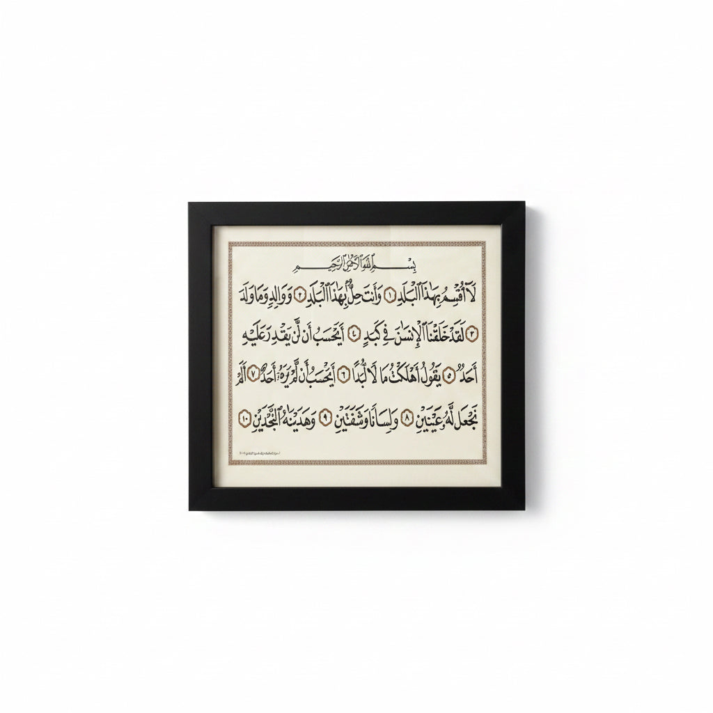 سورة البلد الايات من (10-1)