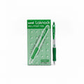 uni Laknock BALL-POINT PEN 0.7mm Green x12 / يوني لاكنوك قلم جاف 0.7مم أخضر ×12