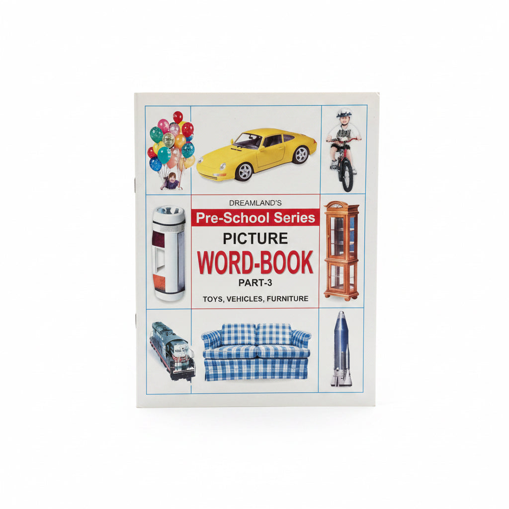 Pre‑School series Picture Word Book Toys Vehicles Furniture Part 3 / سلسلة ما قبل المدرسة كتاب الكلمات المصورة: ألعاب، مركبات، أثاث الجزء 3