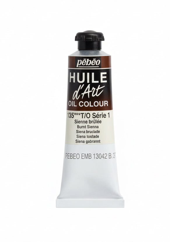 pebeo HUILE d'Art Oil colour Serie 1 Burnt sienna / ألوان زيتية بيبيو (Huile d’Art) – السلسلة 1 – سيينا محروقة