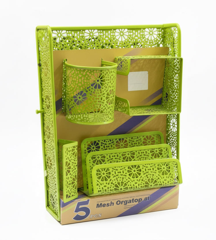 5 Mesh Desktop Set 5 Pcs / طقم مكتبي شبكي 5 قطع