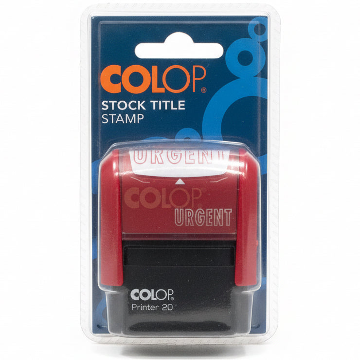COLOP STOCK TITLE STAMP (URGENT) / ختم عنوان جاهز كولوب (مستعجل)