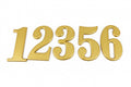 Gold-coloured numbers 1 / أرقام باللون الذهبي 1