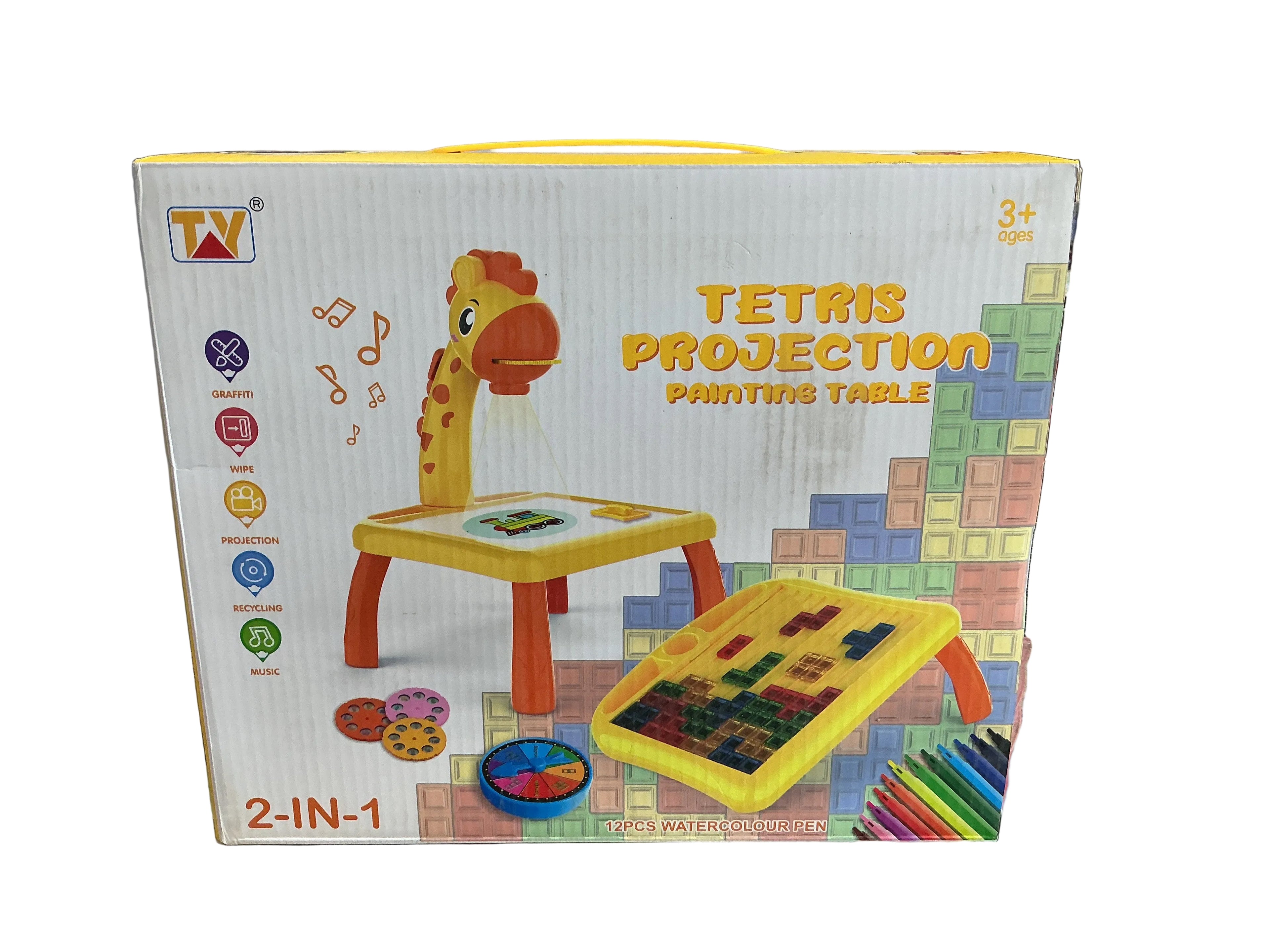 Tetris Projection painting table / طاولة رسم بتقنية عرض تتريس