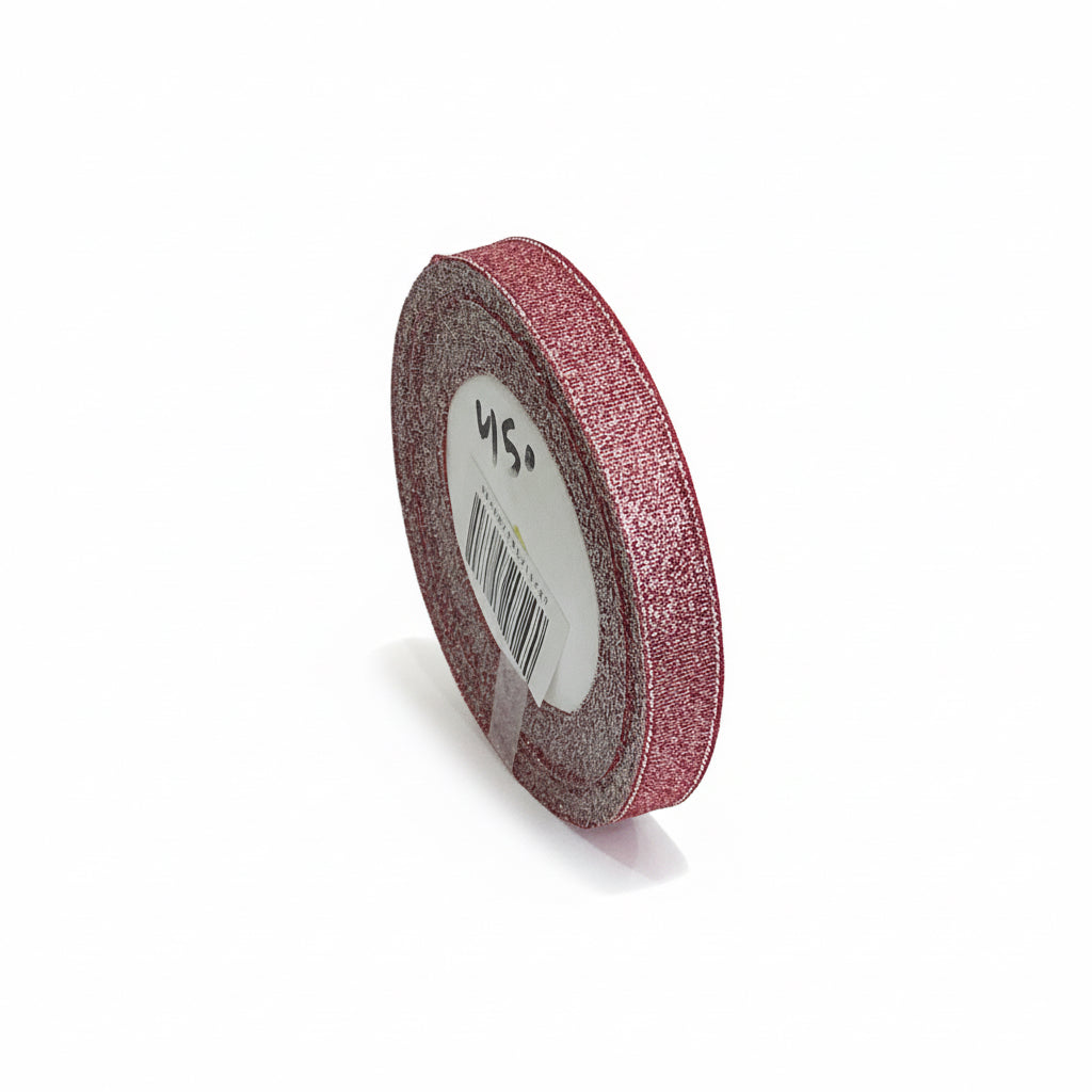 Ribbon 1.2cm Red Glitter / شريط