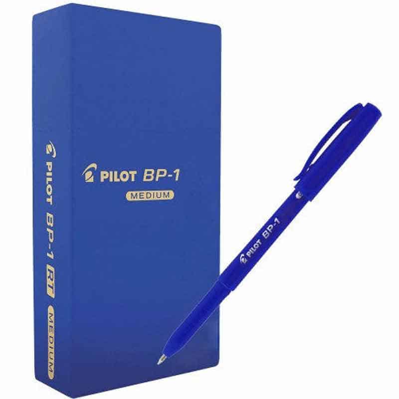PILOT BP-01, MEDIUM 1.0 BALL POINT PEN 1 Dz. Blue / قلم حبر جاف بايلوت BP-01 مقاس متوسط 1.0 عدد 1 دزينة أزرق