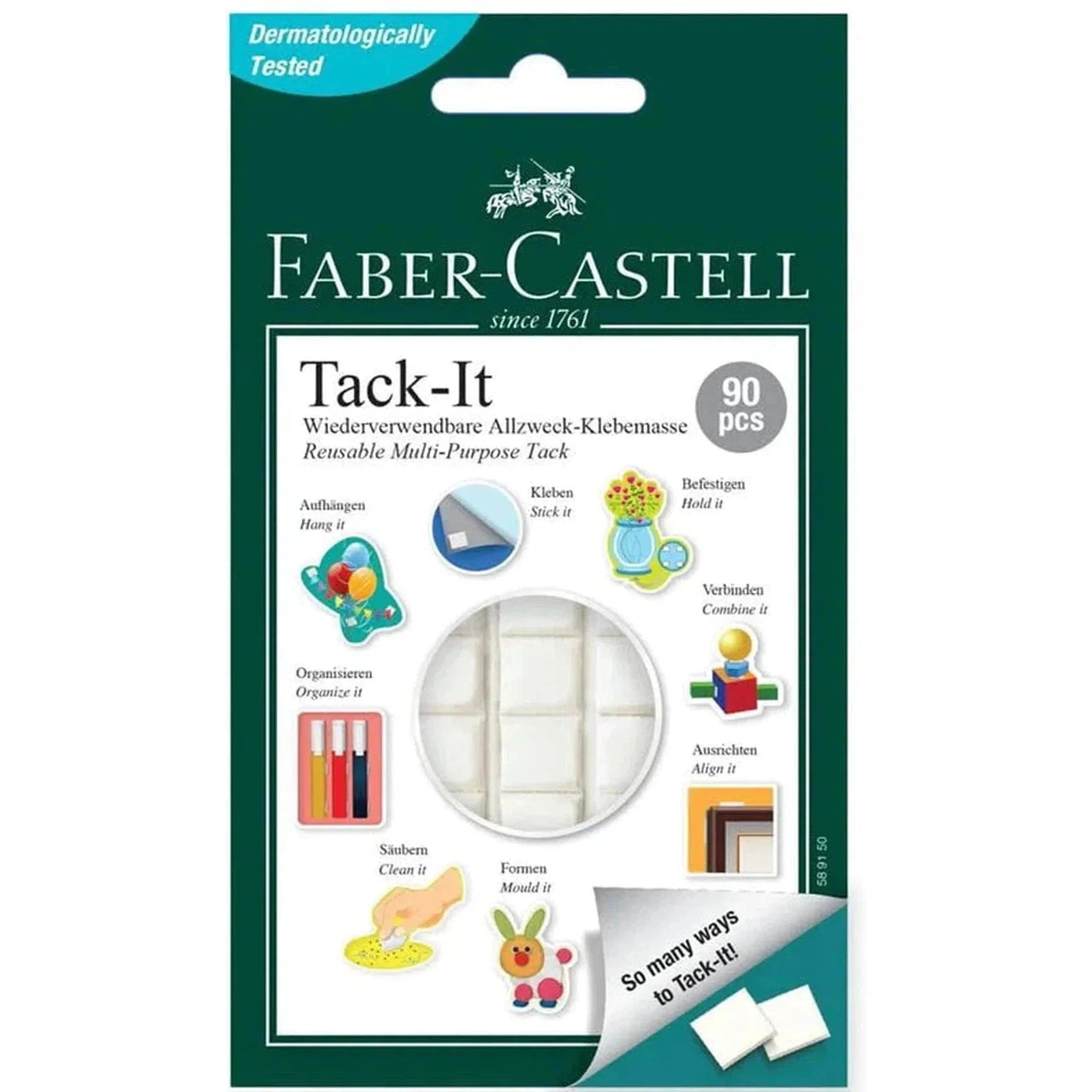 Faber Castell Tack-it 90 Pcs / فابر كاستل تاك-إت 90 قطعة