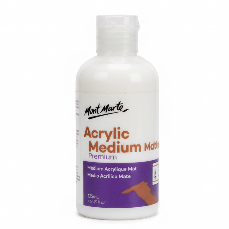 Mont marte Acrylic Medium Matte - 135ml / مونت مارت وسيط أكريليك مطفي