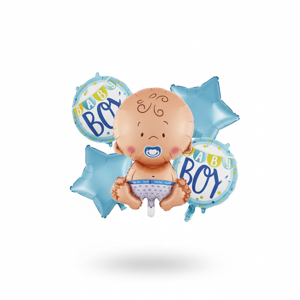 FOIL BALLON 5PCS SET / بالونات فويل – 5 قطع / مجموعة