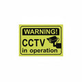 WARNING! CCTV in operation x2 / تحذير! كاميرات مراقبة قيد التشغيل