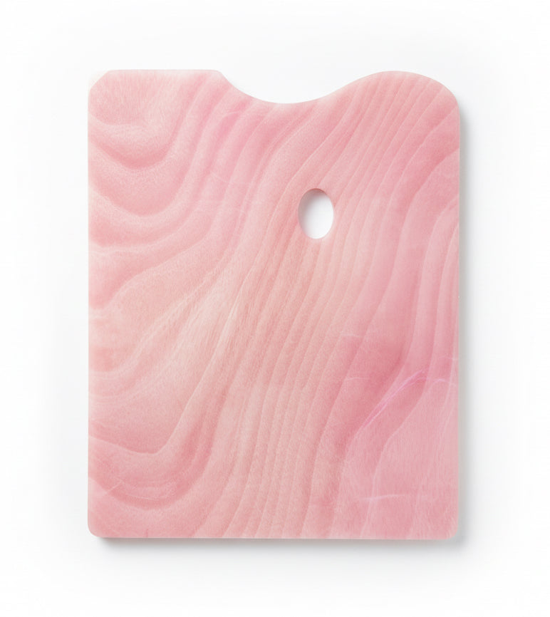 Large rectangular Wooden artist palette / لوحة ألوان خشبية مستطيلة كبيرة