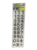 Crystal numbers sticker / ملصق أرقام كريستال